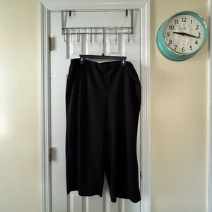 LOFT Black Dress Pants Wide-Leg